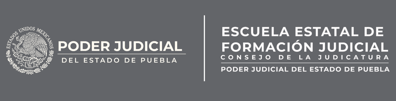 Logo Poder Judicial y Escuela Estatal de Formación Judicial.